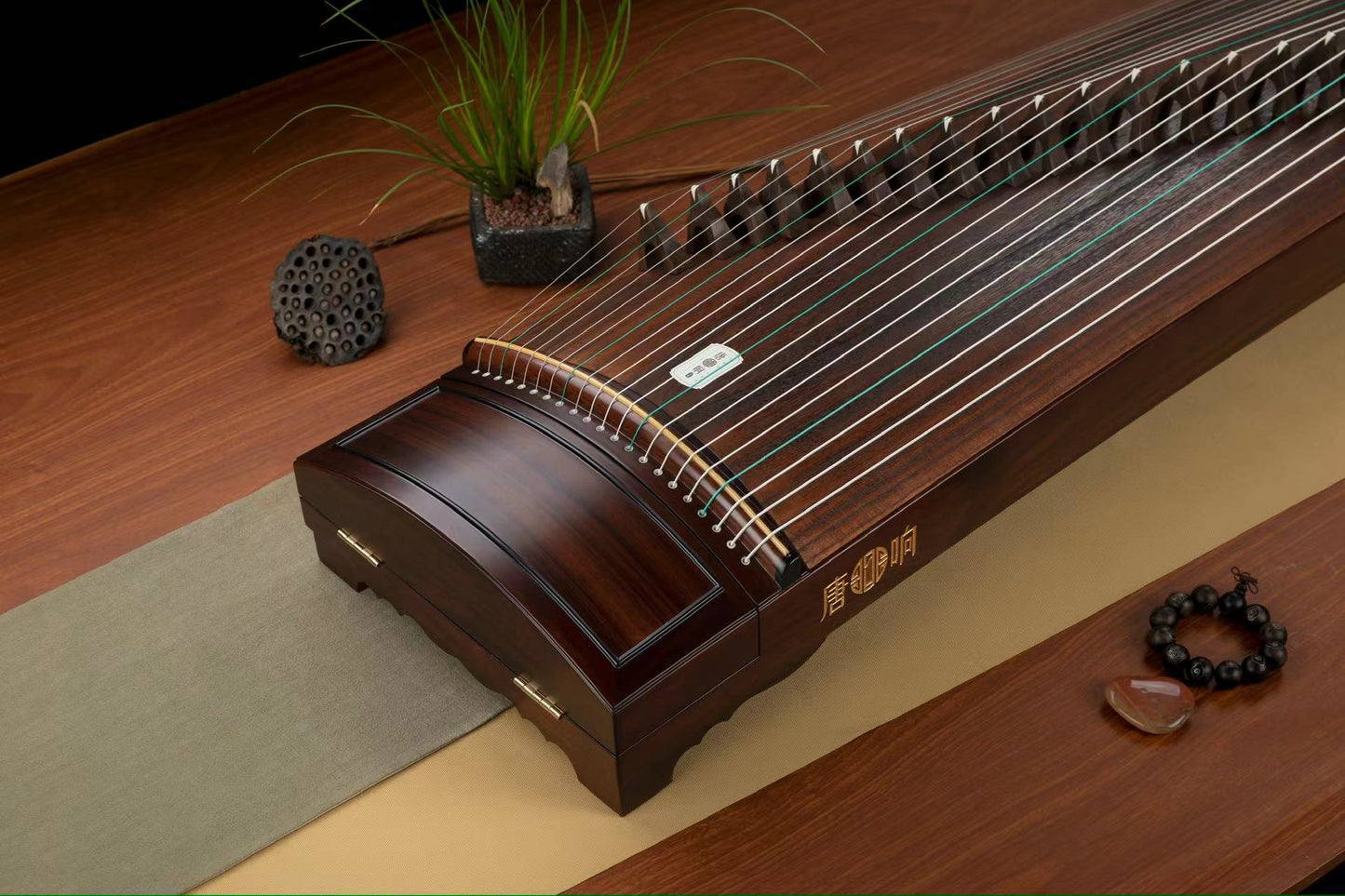 Tangxiang Indian Rosewood Plain Design Guzheng "Zheng Stream"唐响牌阔叶黄檀演奏筝"琴川"