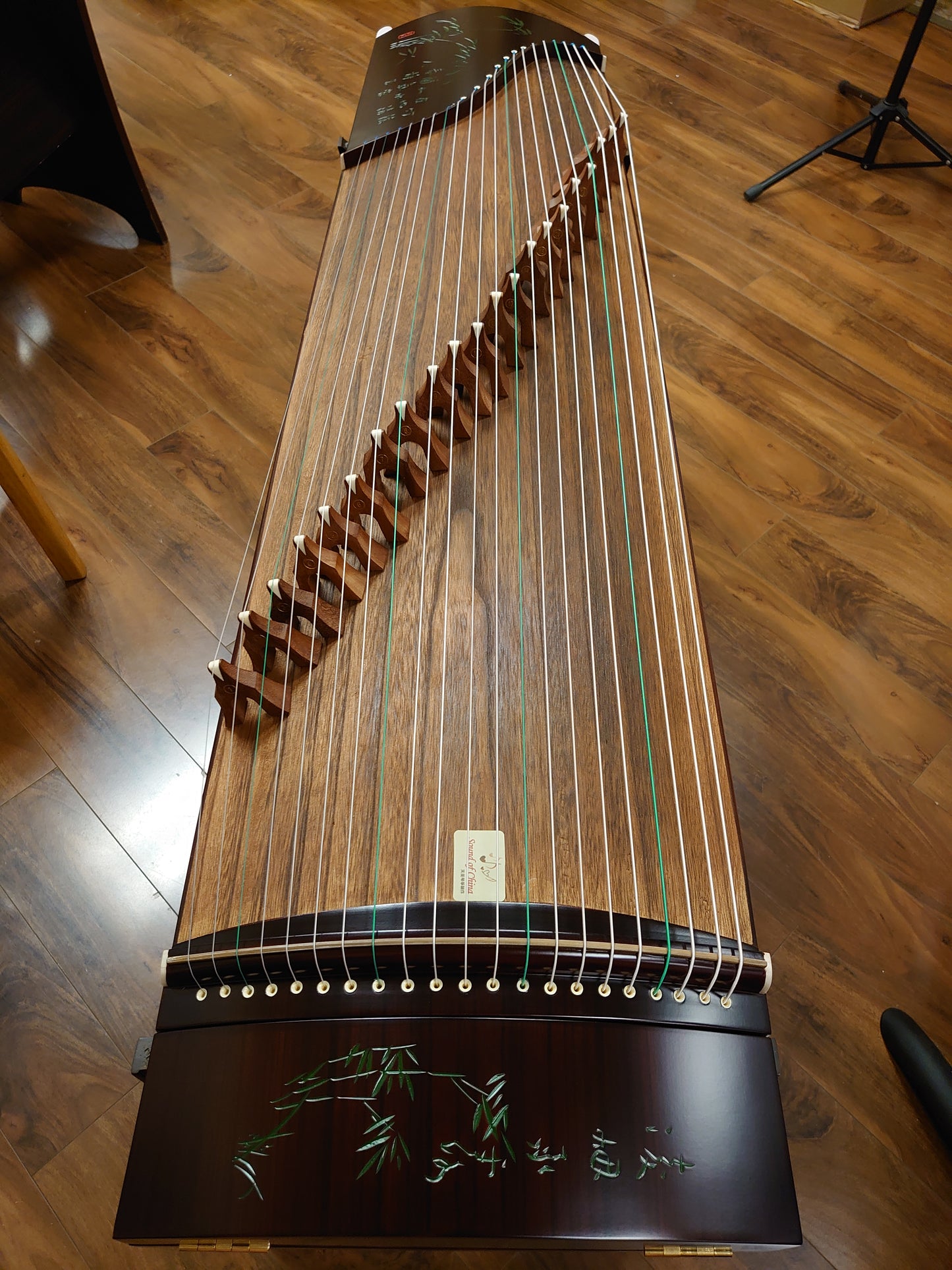 53" Sound of China Rosewood Guzheng "Bamboo & Orchid" 唐韵牌135cm诗画旅行筝"竹园兰语"