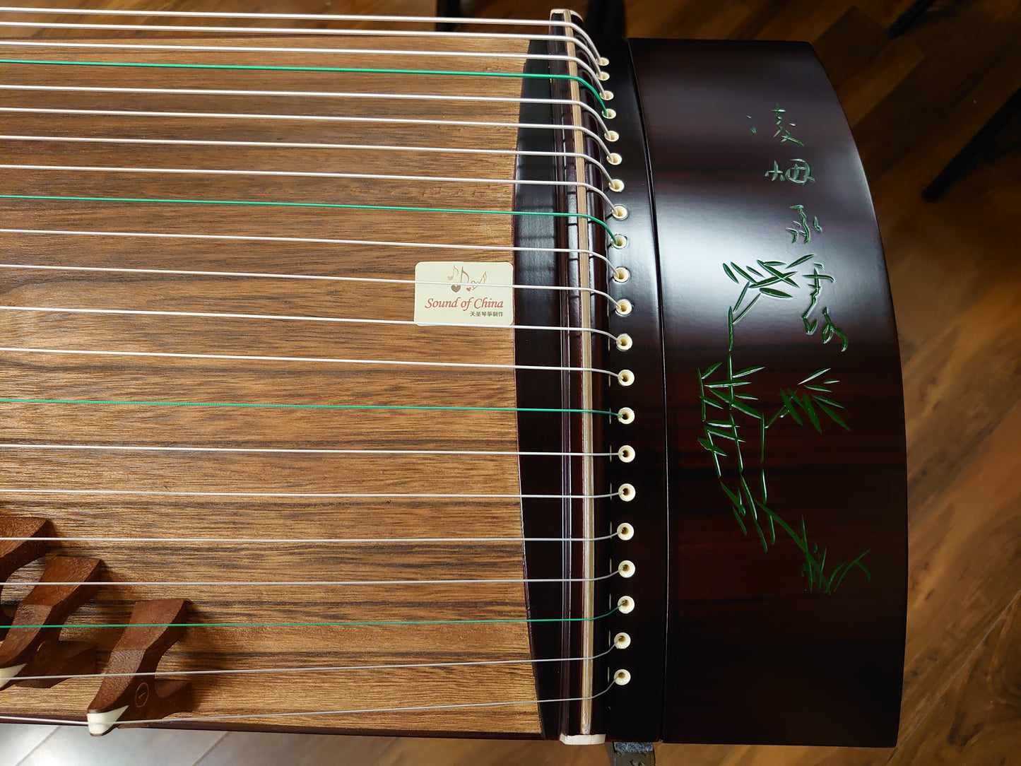 53" Sound of China Rosewood Guzheng "Bamboo & Orchid" 唐韵牌135cm诗画旅行筝"竹园兰语"