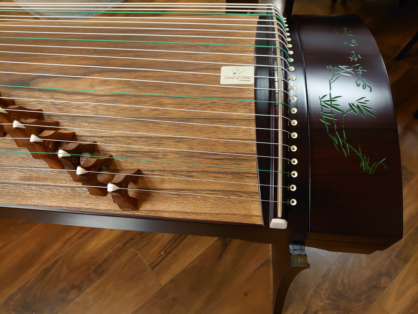 53" Sound of China Rosewood Guzheng "Bamboo & Orchid" 唐韵牌135cm诗画旅行筝"竹园兰语"