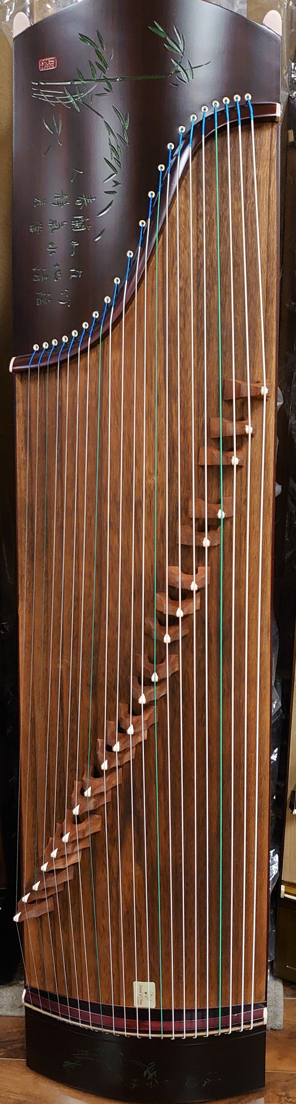 53" Sound of China Rosewood Guzheng "Bamboo & Orchid" 唐韵牌135cm诗画旅行筝"竹园兰语"