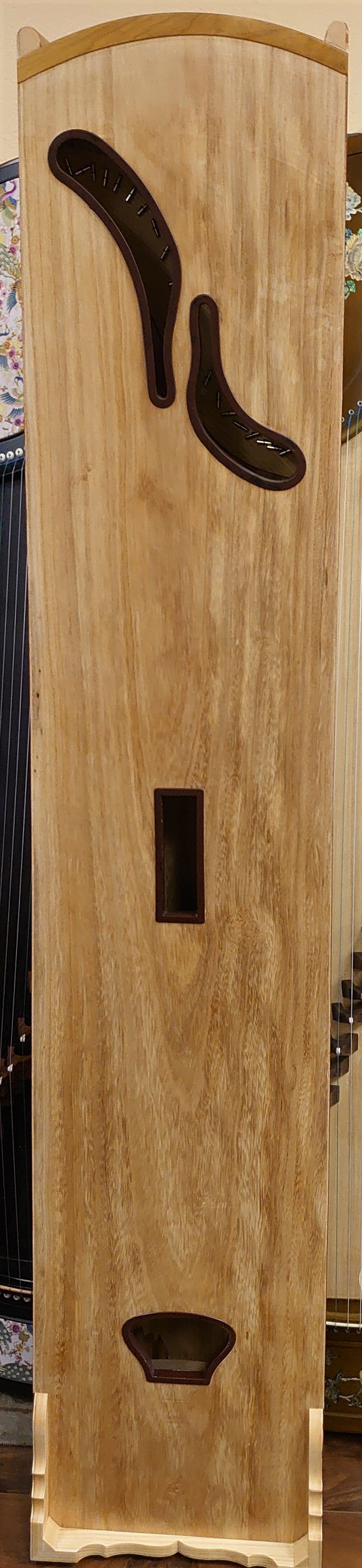 Tiansheng Rosewood Guzheng with Chinese Painting "Lotus" 天圣络画筝“荷花”