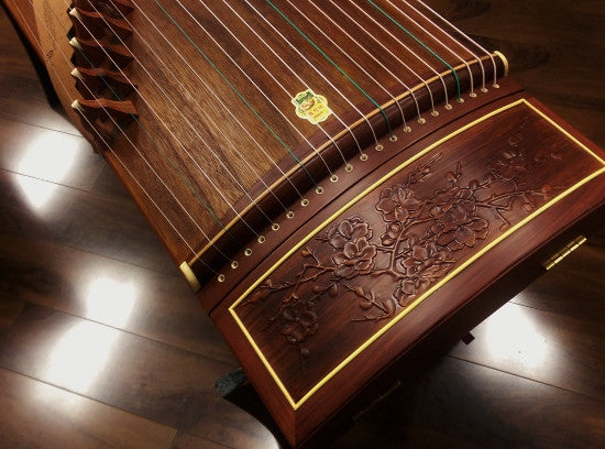 Dunhuang 694F-MH Bubinga Guzheng "Eternal Jade" 敦煌牌特氏古夷苏木"玉影长驻"