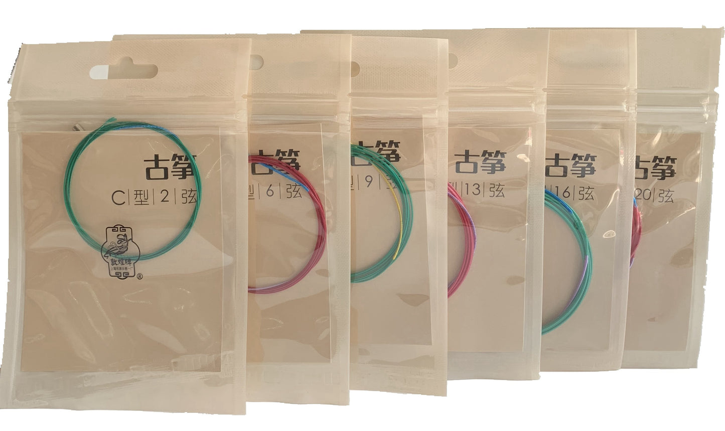 Professional Guzheng String Set #1-21 Dunhuang Brand Type C (Dianotic Scale)