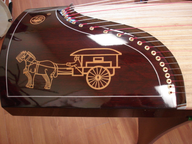 Scarlet Bird Mahogany Guzheng Model #520 西安朱雀牌特制520型古筝