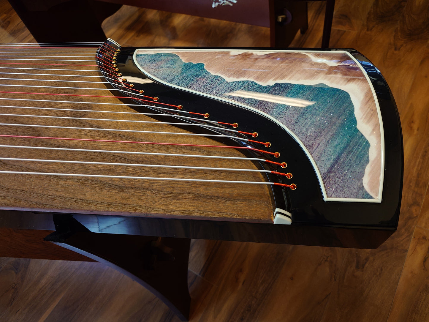 Scarlet Bird Zhuque "Rising Clouds" Guzheng西安朱雀牌"云起"古筝