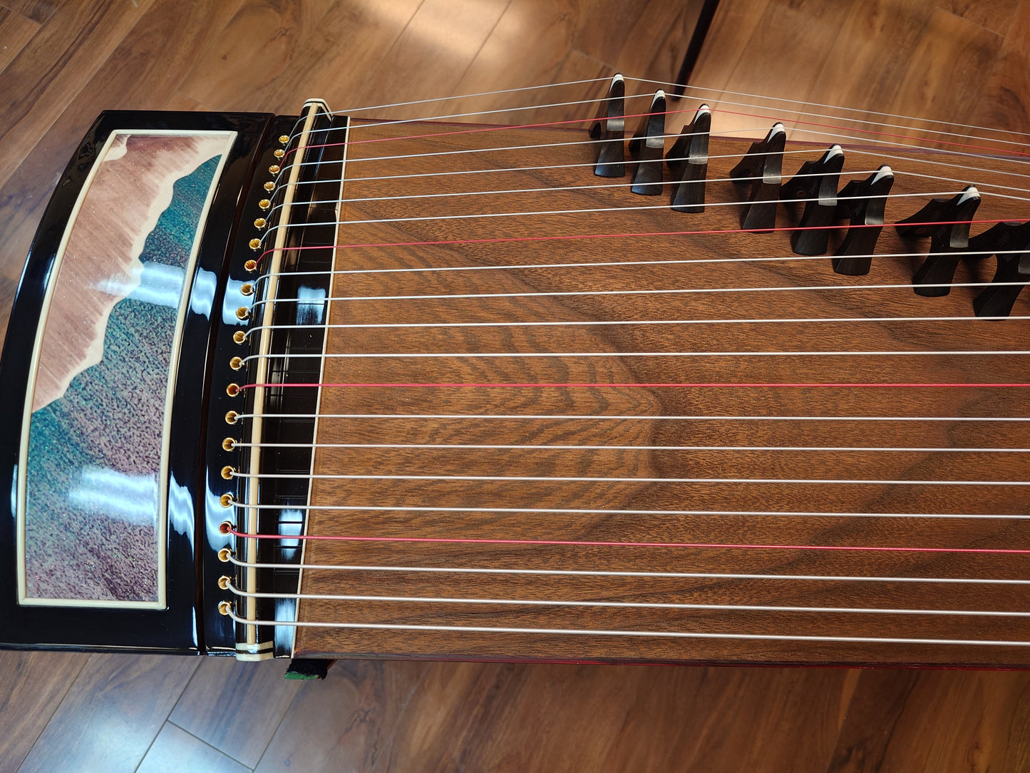 Scarlet Bird Zhuque "Rising Clouds" Guzheng西安朱雀牌"云起"古筝