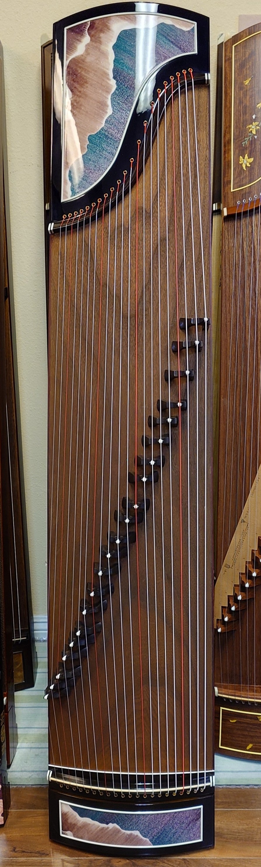 Scarlet Bird Zhuque "Rising Clouds" Guzheng西安朱雀牌"云起"古筝