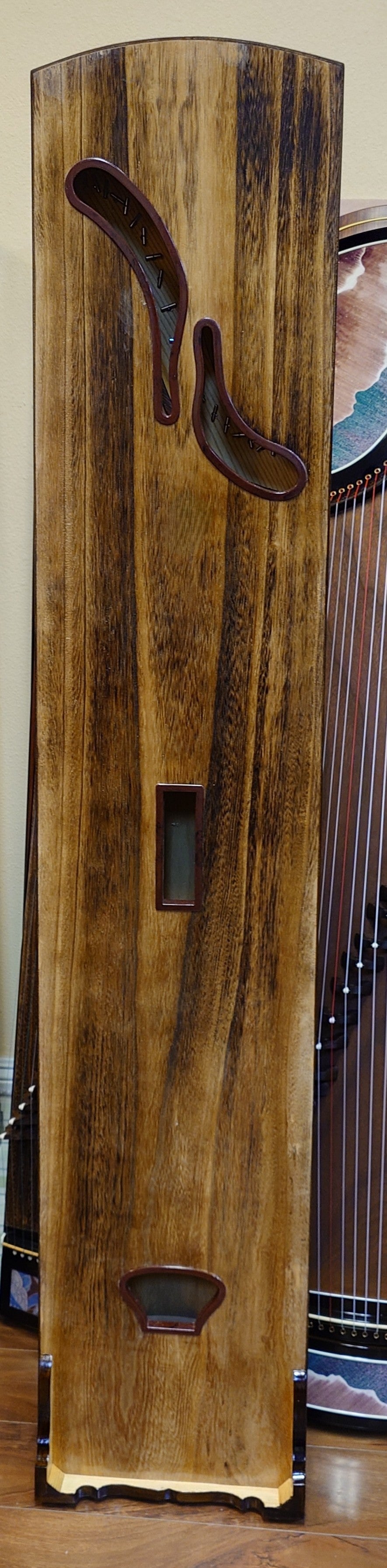 Sound of China Padauk Guzheng "Lotus & Dragonfly" 唐韵牌花梨木古筝"蜻蜓戏荷"