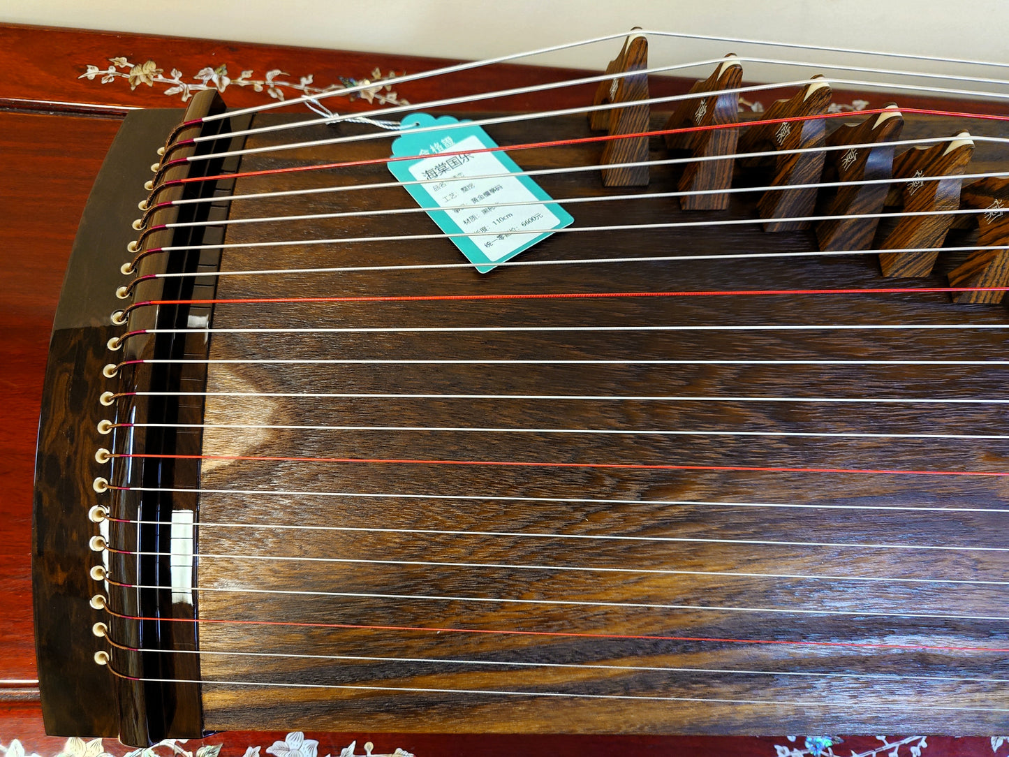 Haitang Guzheng 43" Travel-size Carved-out Guzheng "Mountain Perch" 海棠国乐整挖110cm古筝"栖峦"