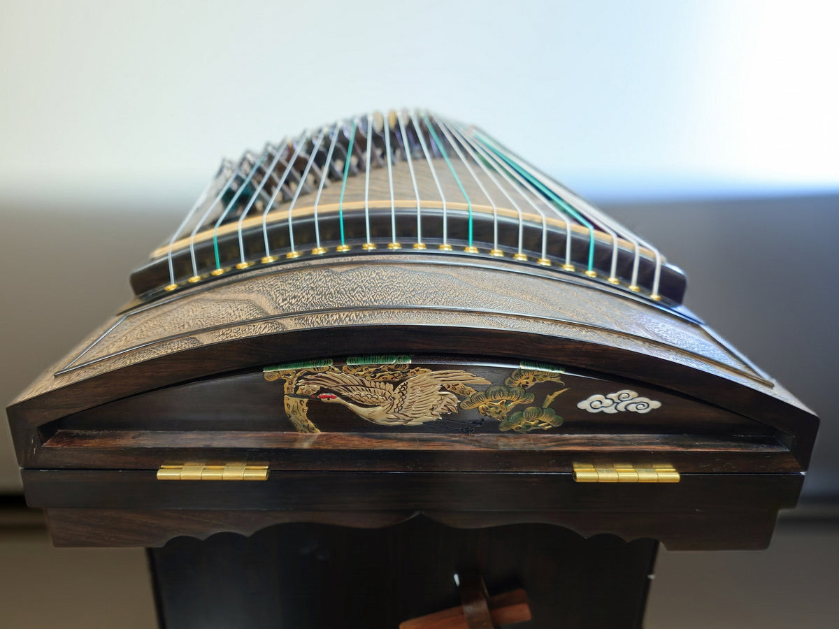 Guiyue Collection 50-year old Carved-Out Paulownia Guzheng