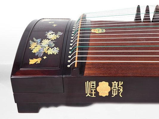 Dunhuang Bois de Rose 9DH9698LL Guzheng "Jade Rabbit" 敦煌牌玫瑰檀演奏筝“玉兔衔桂”