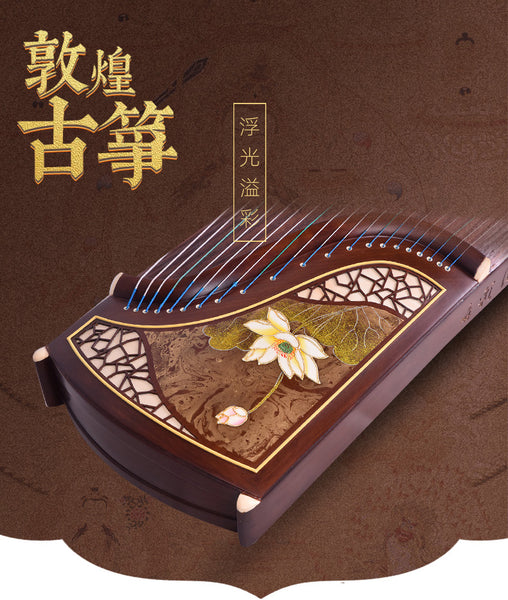 Dunhuang Teak 7691PM Guzheng "Lotus in the Pond"