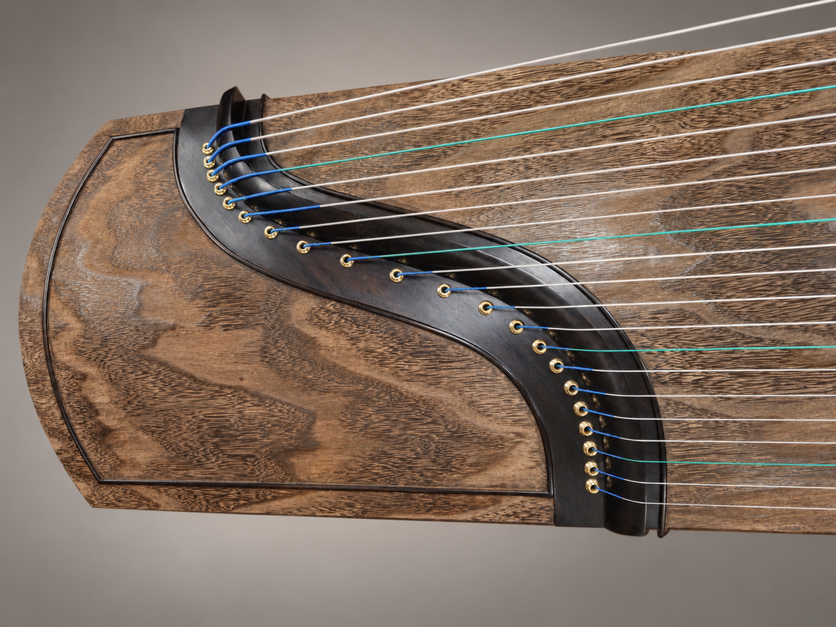 Guiyue Collection 50-year old Carved-Out Paulownia Guzheng