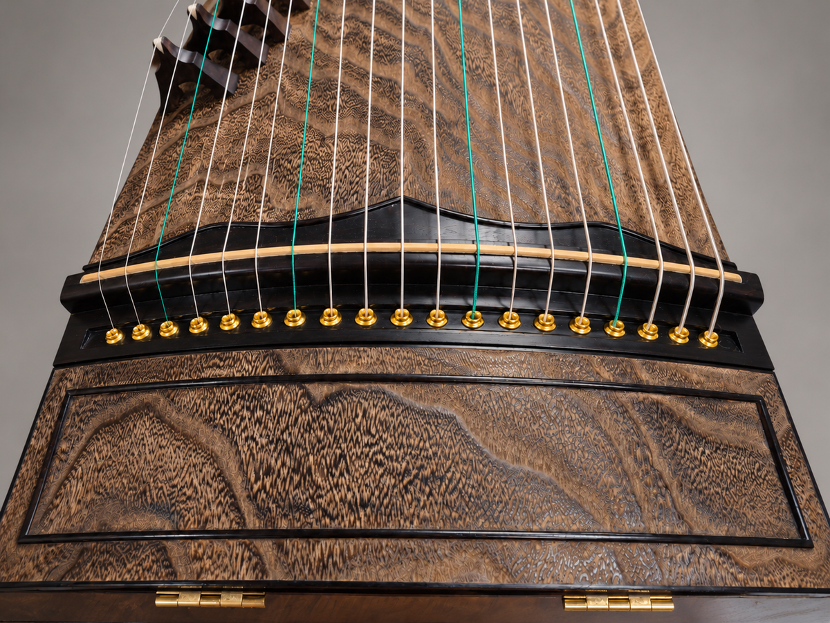 Guiyue Collection 50-year old Carved-Out Paulownia Guzheng