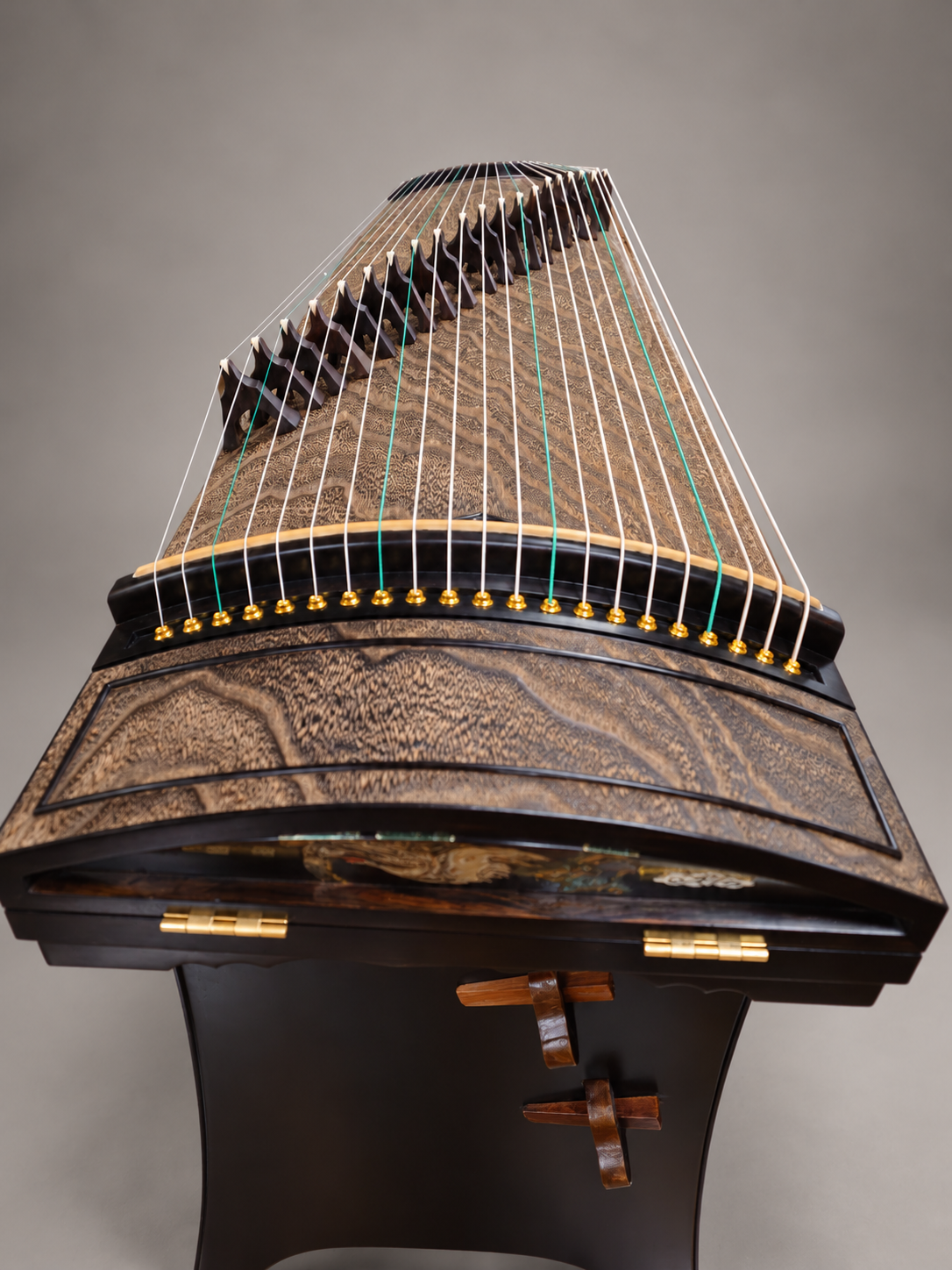 Guiyue Collection 50-year old Carved-Out Paulownia Guzheng
