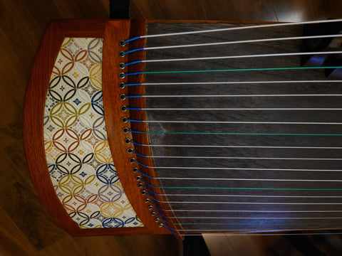 49" Sound of China Concert Carved-Out African Rosewood Guzheng "Pure Jade"