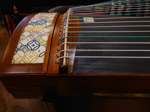 49" Sound of China Concert Carved-Out African Rosewood Guzheng "Pure Jade"