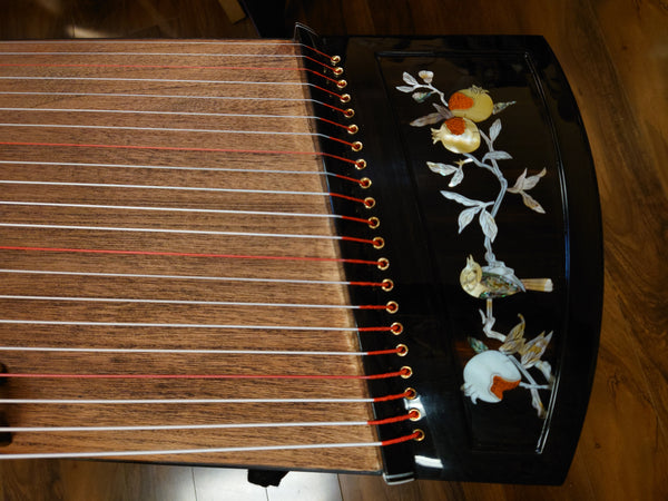 53" Travel-size Scarlet Bird Zhuque "Pomegranate Flower" Guzheng