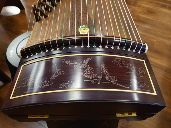 Dunhuang Indian Rosewood 698J Guzheng "Lady Baocai Chasing Butterflies"