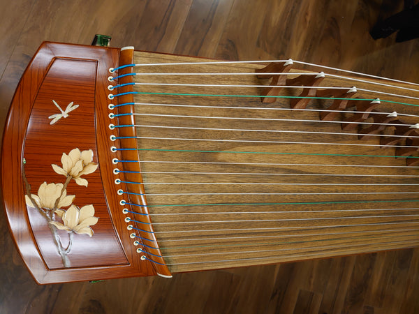 49" Sound of China Laminated Rosewood  Guzheng "Blossoms"