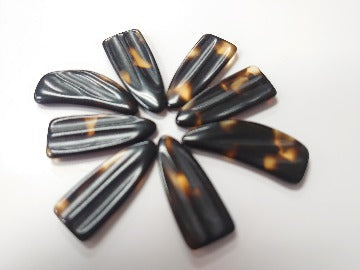 Professional Conservatory Style Guzheng Picks with two grooves (Acetate) - Both Hands Thickness 2.8mm