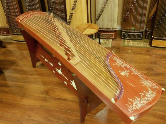 Dunhuang Rosewood Guzheng 689E "High Mountain Flowing Water" 敦煌牌仿酸枝古筝"高山流水"