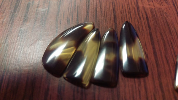 Professional Guzheng Picks with Double Grooves  - Both Hands Thickness 2.6mm