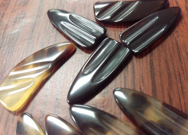 Professional Guzheng Picks with Double Grooves  - Both Hands Thickness 2.6mm