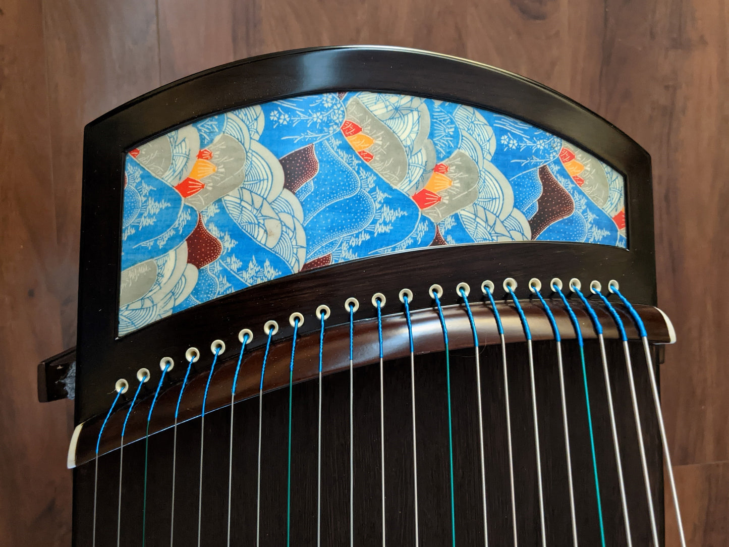 49" Sound of China Professional Blackwood Guzheng "Misty Mountain" 唐韵牌125cm黑檀专业旅行筝"云岚"