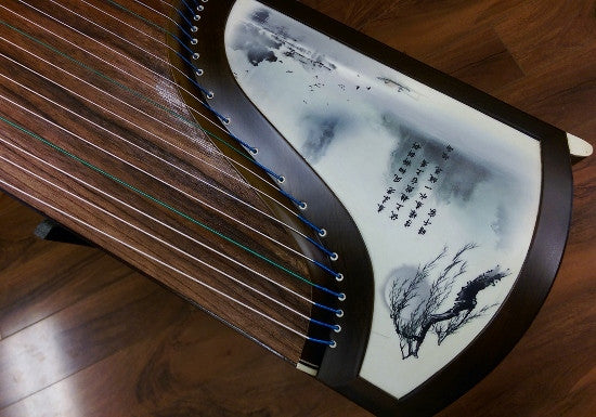 Sound of China Blackwood Guzheng with Chinse Brush Painting "Spring Breeze"