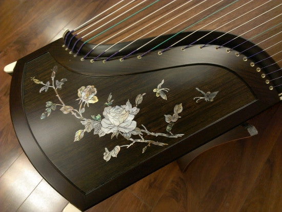 Sound of China Blackwood Guzheng with Mica Inlay "China Rosa"