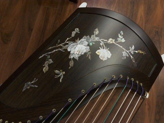 Sound of China Blackwood Guzheng with Mica Inlay "China Rosa"